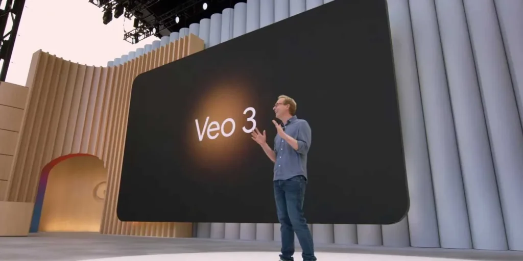 Veo-3-Google-IO-2025-Lady in Techverse