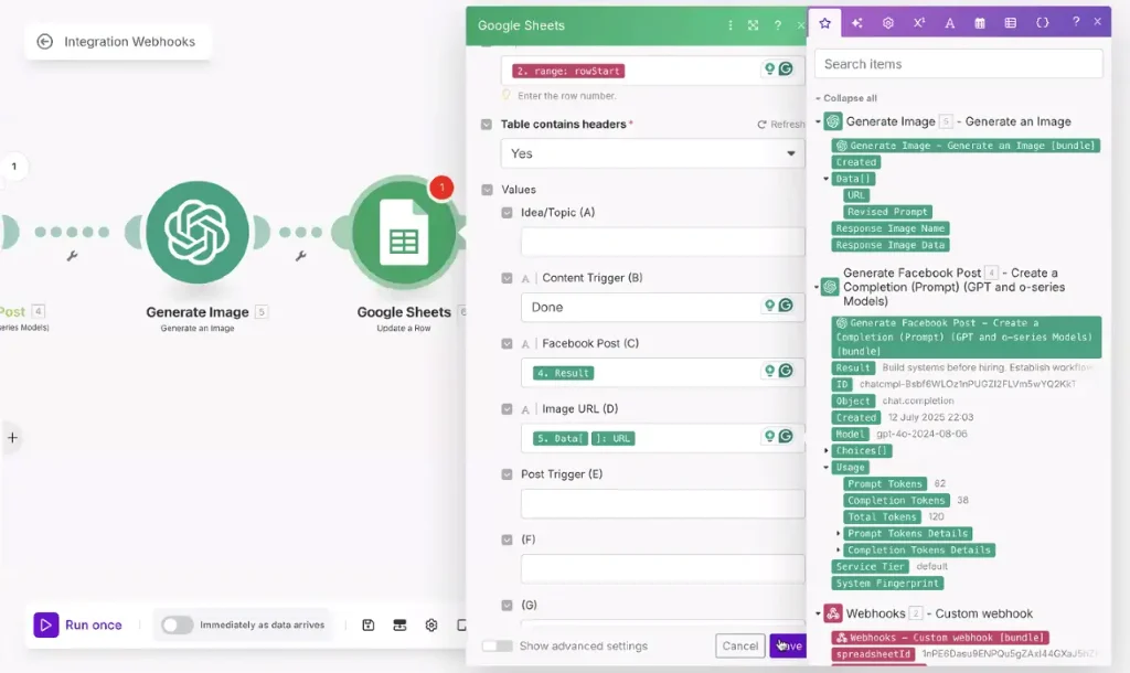 LadyinTechverse-Make.com snippet automation workflow