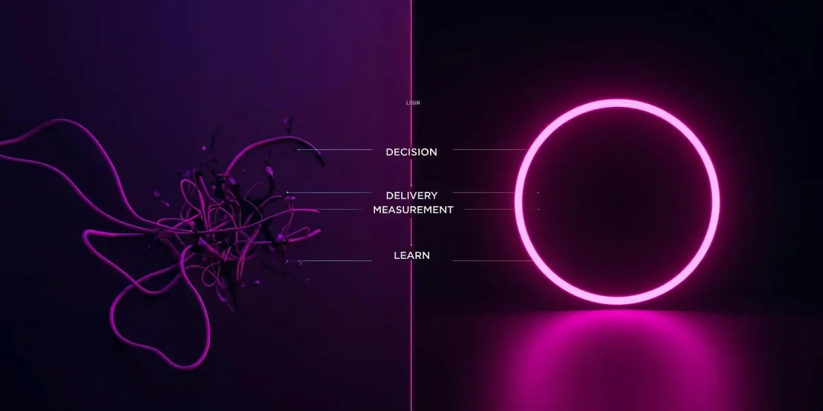 Why more than 90% of AI Pilots Fail and How Hyper-Personalisation Wins - Visual contrasting failed broad AI pilots vs a focused hyper-personalisation loop with measurable outcomes