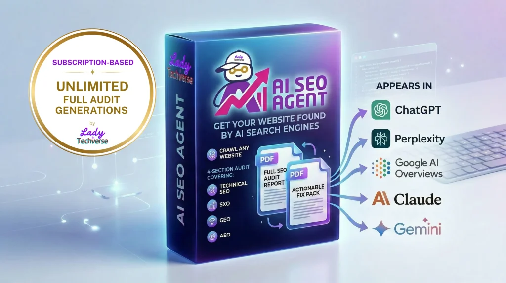 I Built an AI SEO Agent to Fix the Visibility Gap in AI Search - LadyinTechverse Singapore-based Digital and Thought Leadership Platform