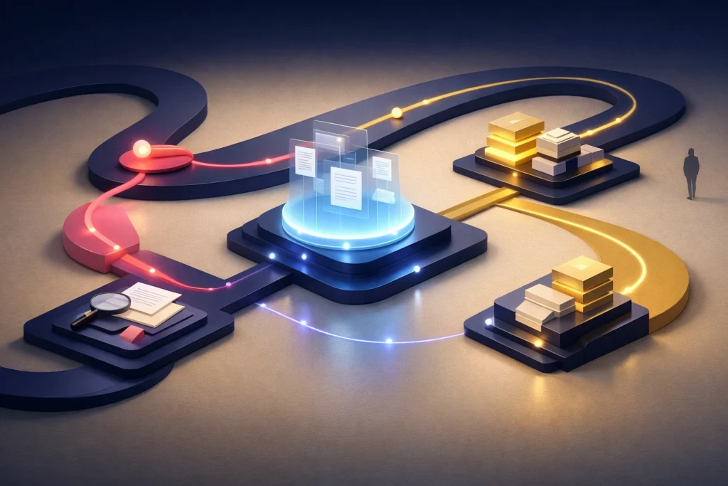 Knowledge clarification hub for AI readiness and governance